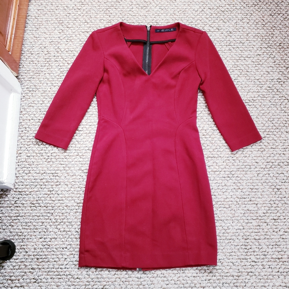 Zara Burgundy Dress